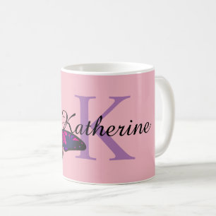 Funky Chic Butterfly Monogram Coffee Mugg