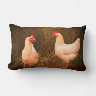 Funky Chicken Hen Hy-Line Silver Brown Lumbarkudde