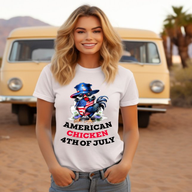 Funky Chicken i Snyggt Hat T Shirt (Skapare uppladdad)