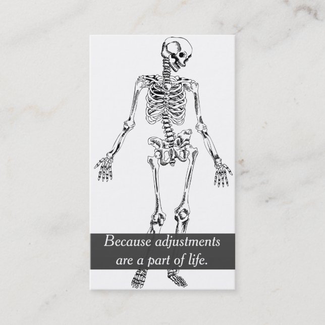 Funky Chiropraktik och Hälsa Visitkort (Framsida)