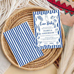 Funky Ciao Baby Handritad italiensk baby shower Inbjudningar