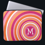 Funky Circle Mönster med Monogram<br><div class="desc">Ljusstark och färglös design med massor av kurvor och punkter. Om du behöver justera teckningen för att ändra teckensnittet klickar du på knappen Anpassa.</div>