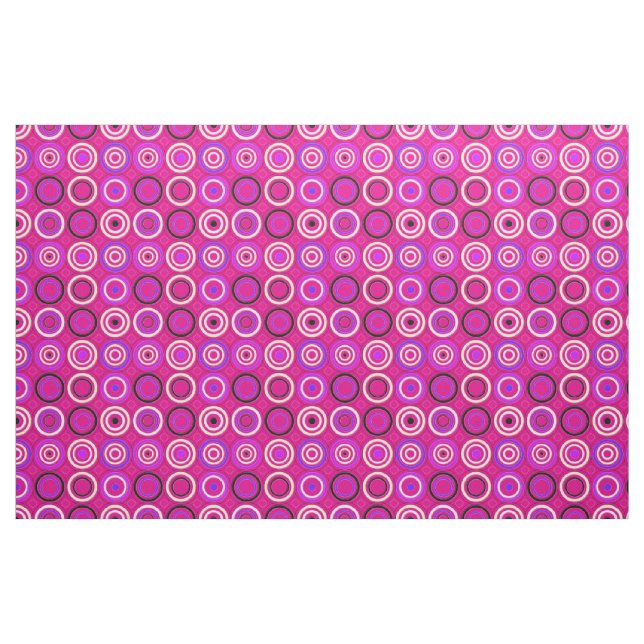 Funky Circles Rosa Tyg (Fat Quarter)