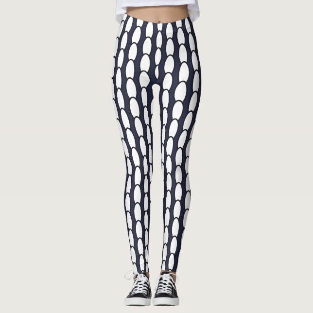 Funky Circles Spots Power Leggings (Framsida)