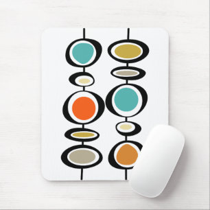 Funky Circles Turcos Orange Black Mid Century Musmatta