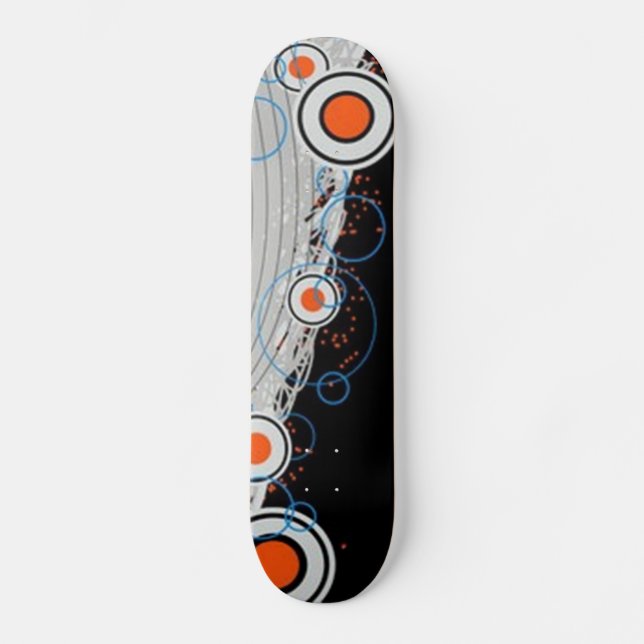 Funky Circular Mönster Skateboard (Framsida)