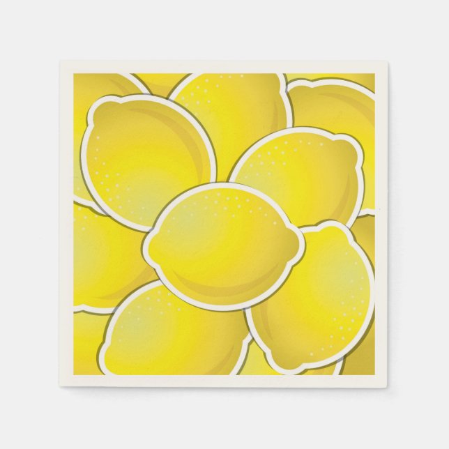 Funky citroner pappersservett (Framsidan)