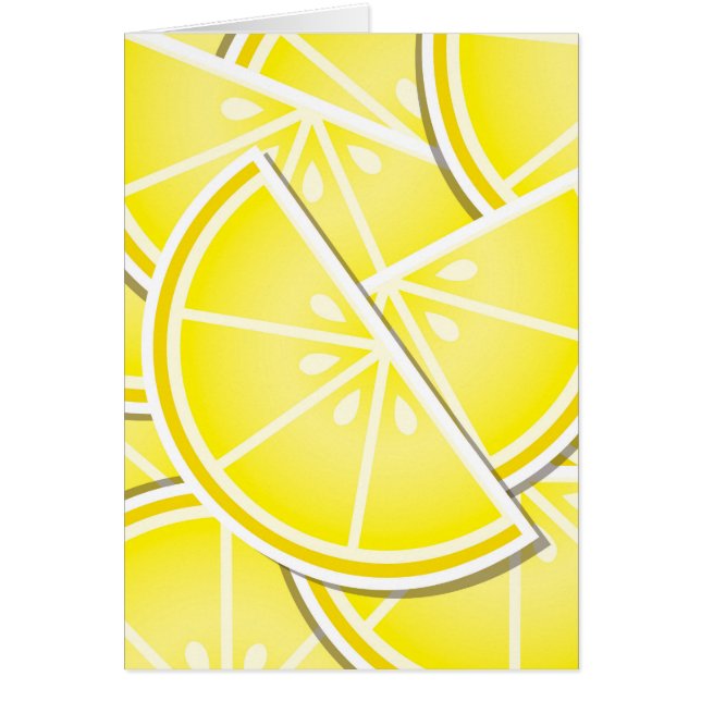 Funky citrongräs! hälsningskort (Framsidan)