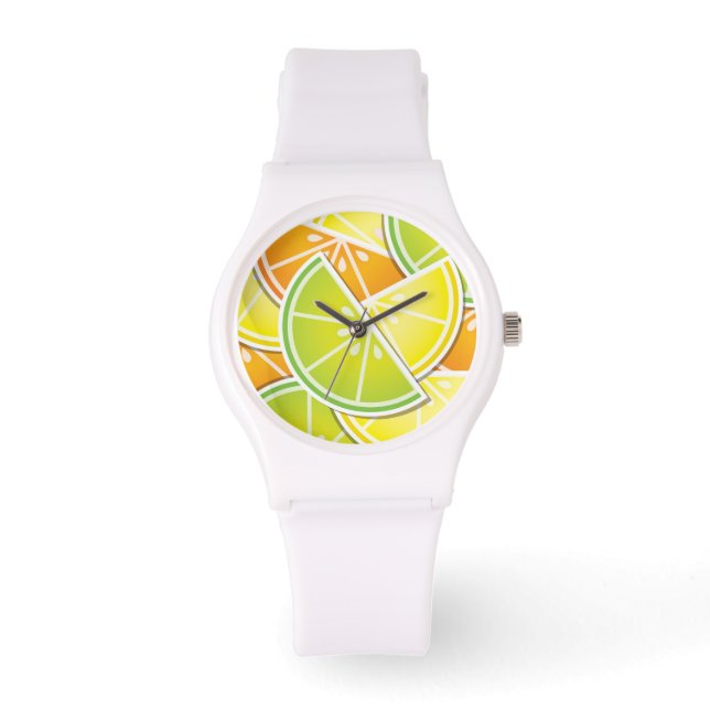 Funky citrusfrukter armbandsur (Framsida)