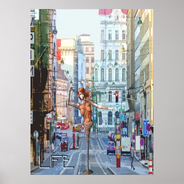 Funky City Life Poster (Framsidan)