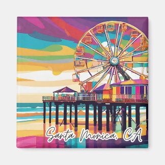 Funky City Magnet - Santa Monica