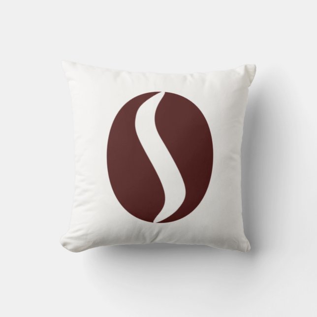 Funky Coffee Bean Minimalism Cushion Dekorativ kud Kudde (Framsida)