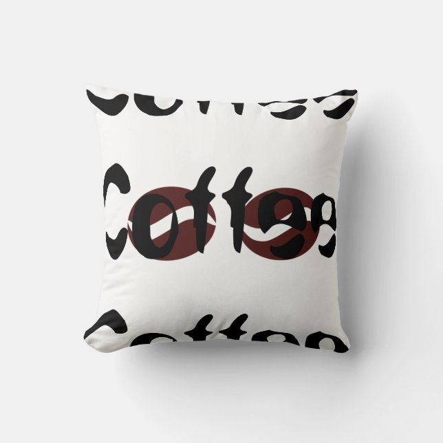 Funky Coffee Beans Big Ord Cushion Dekorativ kudde (Framsida)