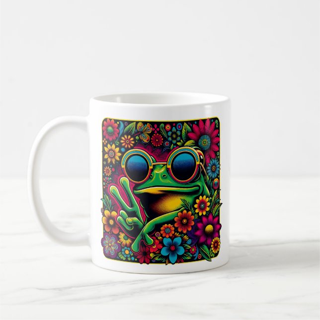 Funky Coola Fredstecken grovt Kaffemugg (Vänster)