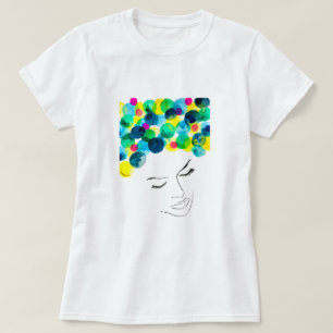 Funky coola hårfärg t shirt