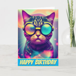 Funky Coola Psychedelic Goggles Cat Kort