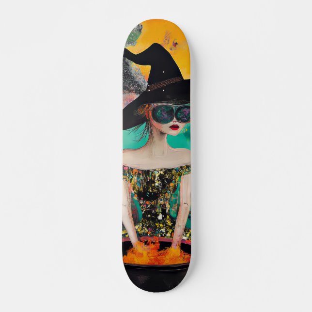 Funky Coola Witch Skateboard (Framsida)
