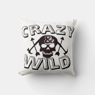 Funky Crazy & Wild pilhammare dödskalle kudde