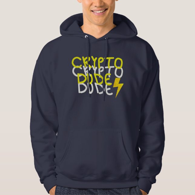 Funky Crypto Body Power Sign Hoodie (Framsida)
