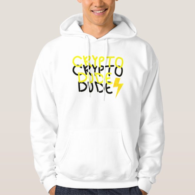Funky Crypto Body Power Sign Hoodie (Framsida)