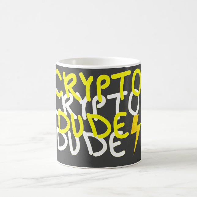 Funky Crypto Dude Energiskörsign Kaffemugg (Center)