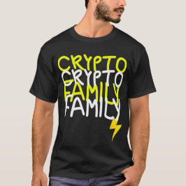 Funky Crypto Family Energy Power-signatur T Shirt