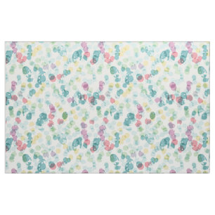 Funky Cute Colorous Lycklig Summer Polkadots Möns Tyg