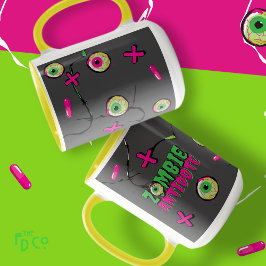 Funky Cute Funny Zombie Antidote Mugg