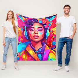 Funky Dam Digital Artwork Fleecefilt