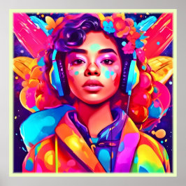 Funky Dam Digital Artwork Poster