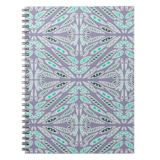 Funky Design Blommig Geometrisk Anteckningsbok