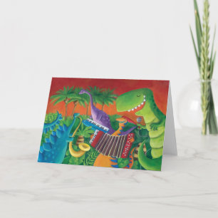 Funky Dinosaur Band Kort