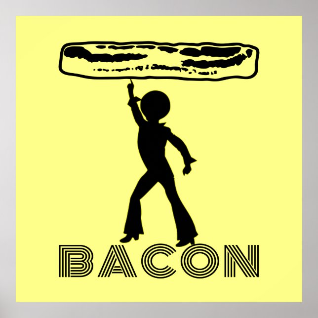 Funky Disco Bacon Poster (Framsidan)