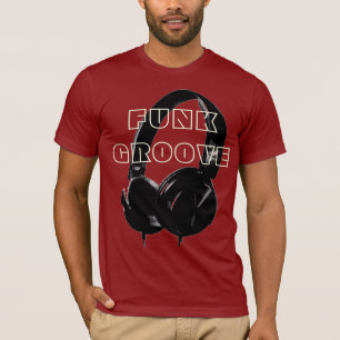 Funky Disco Headphone Music Entertainment Retro T Shirt