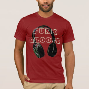Funky Disco Headphone Music Entertainment Retro T Shirt