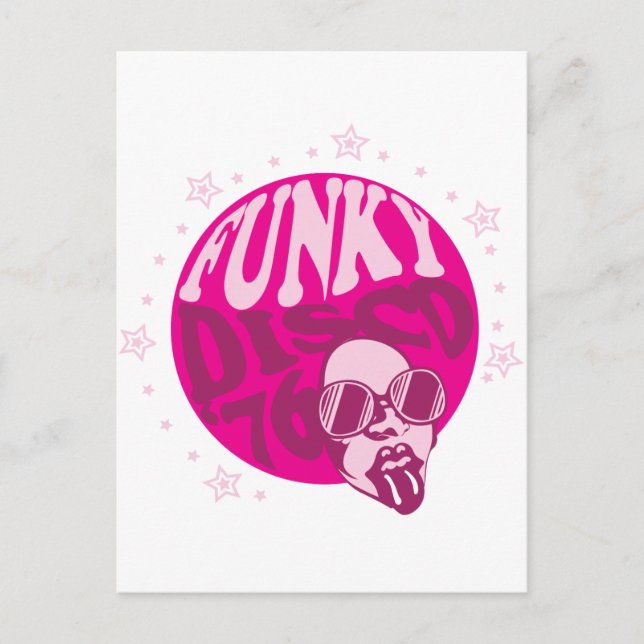 Funky Disco Vykort (Framsida)