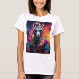 Funky Donkey Blue Glass T Shirt