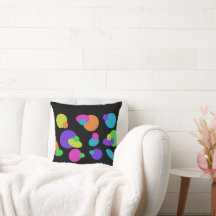 Funky Dot Black Dekorativ kudde
