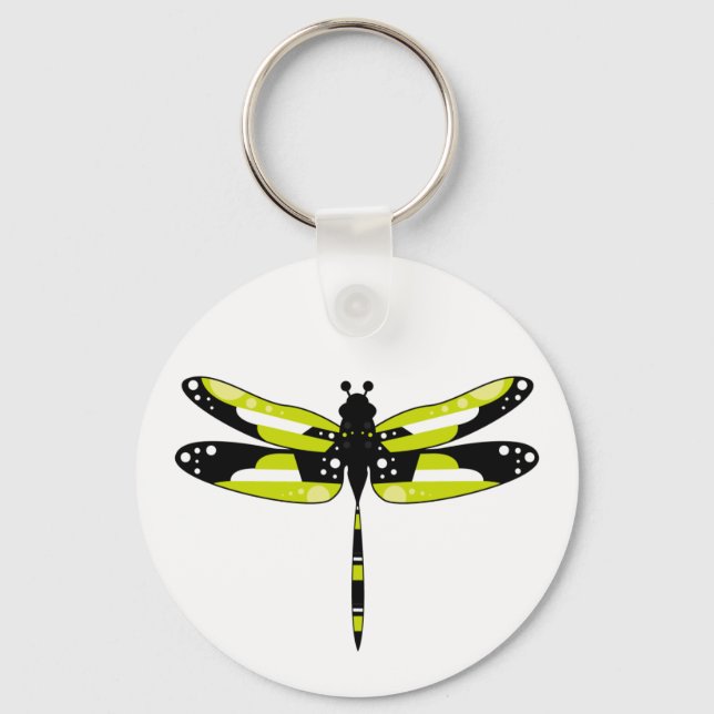 Funky Dragonfly-nyckelkedja Nyckelring (Framsida)