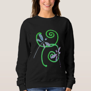 Funky Dragonlies Abstrakt Art till Bära T Shirt