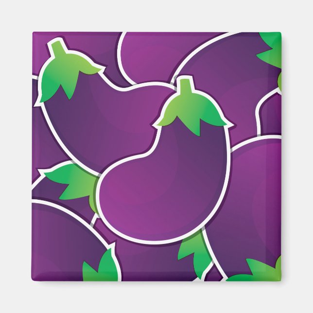 Funky eggplant magnet (Framsidan)