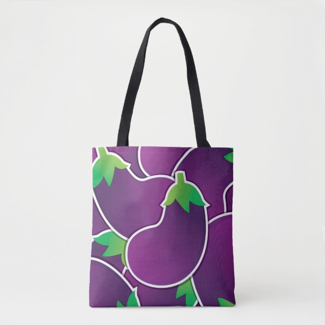 Funky eggplant tygkasse (Framsida)