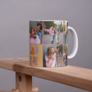 Funky Energetic I Kärlek You Photo Collage Kaffemugg
