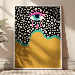 Funky Evil Öga Poster