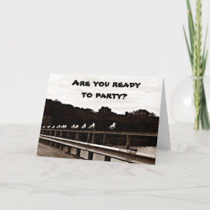 **FUNKY FÅGLAR** JUST WANNA HAR "ROLIGT" - BIRTHDA KORT