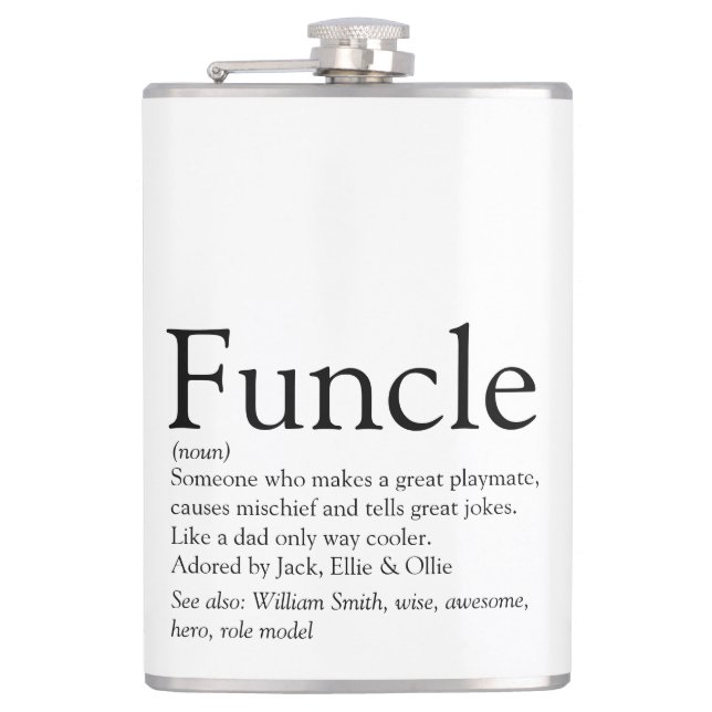 Funky Farbror Rolig Modern Definition Citat Fickplunta (Framsidan)
