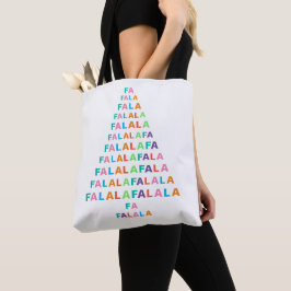 Funky Färg Roligt FA LA LA-Julhelg Tygkasse