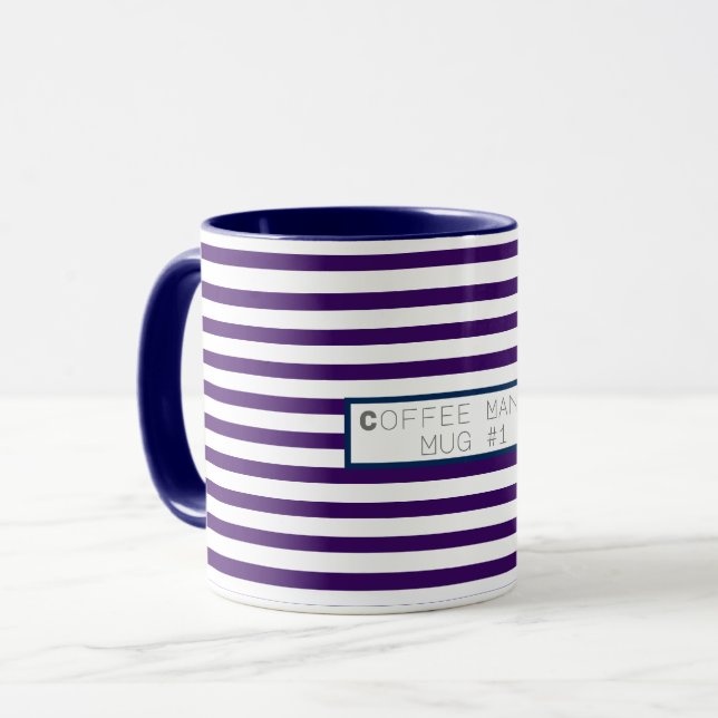 Funky Färgfull kaffe Mania Mugg #1 Kopp (Framsida vänster)