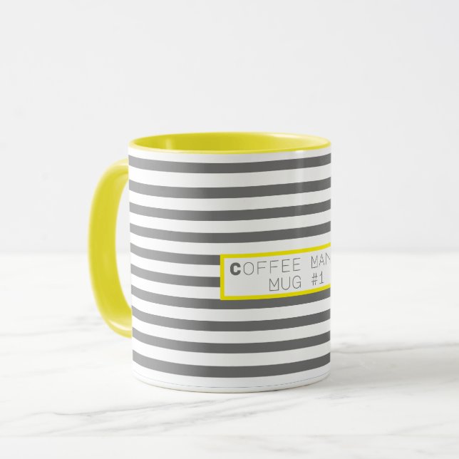 Funky Färgfull kaffe Mania Mugg #1 Kopp (Framsida vänster)