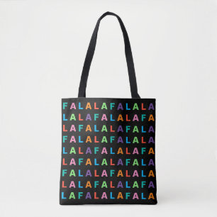 Funky Färgglad Kul FA LA LA Höckelsäsong Tygkasse